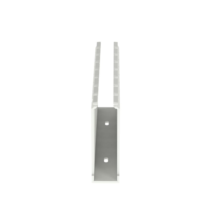 Panduit Panduct G1X4WH6 Type G Base Wiring Duct, 0.31 in Wide Slot Slot, 1-1/4 in W x 4.1 in D, PVC