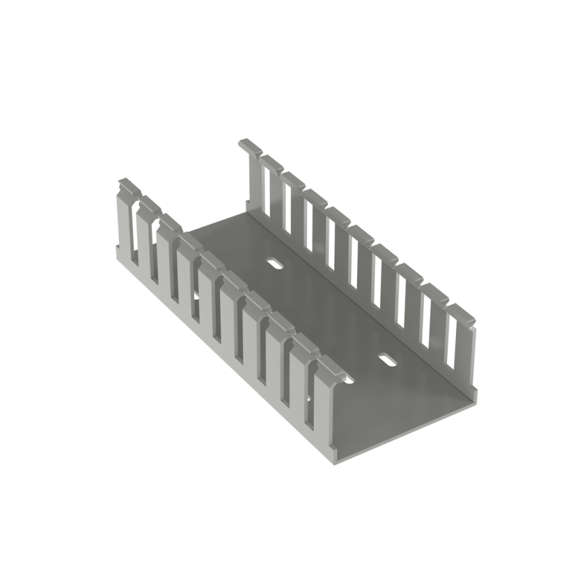 Panduit® Panduct® G3X2LG6 Type G Slotted Wall Wiring Duct, 0.31 in Wide Slot, 3 in W, Lead-Free PVC