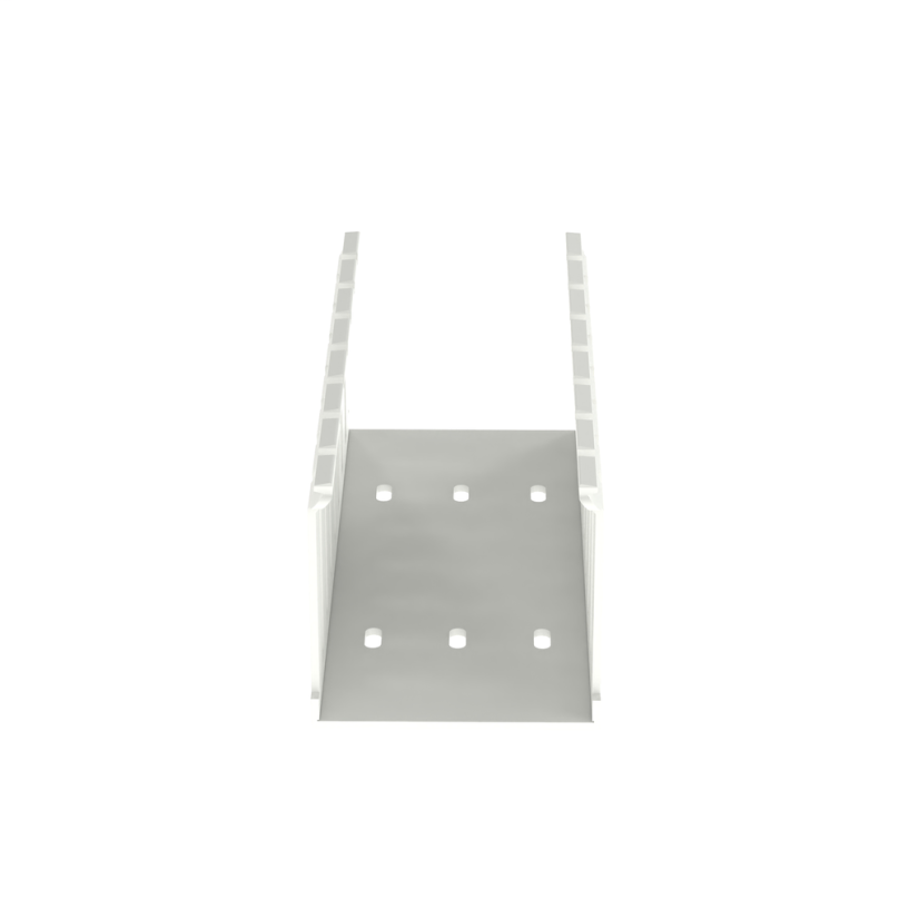 Panduit Panduct G3X3WH6 Type G Base Wiring Duct, 0.31 in Wide Slot Slot, 3-1/4 in W x 3.12 in D, PVC