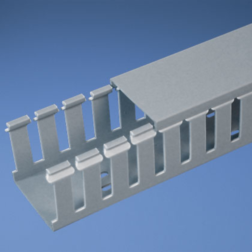 Panduit Panduct G4X2LG6 Type G Base Wiring Duct, 0.31 in Wide Slot Slot, 4-1/4 in W x 2.12 in D, PVC