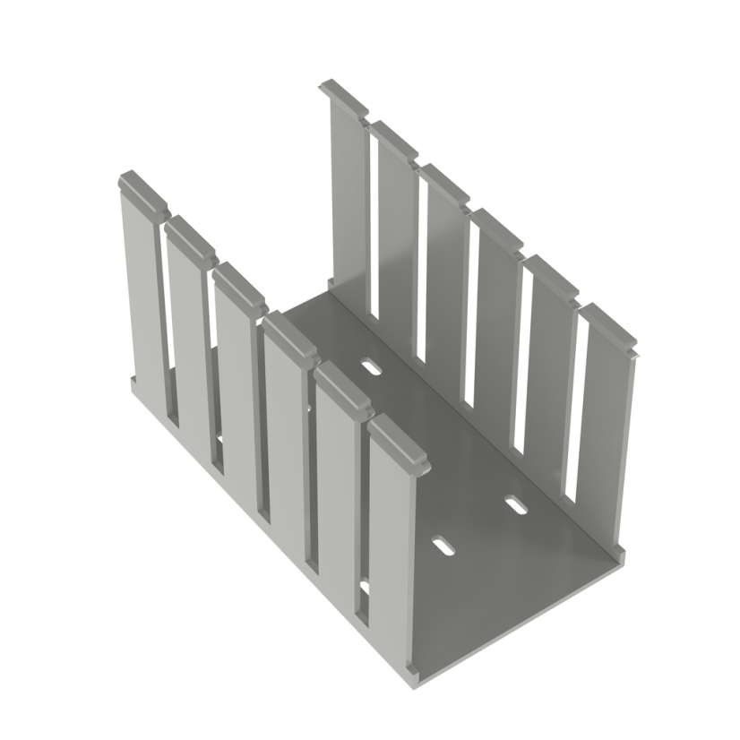 Panduit® Panduct® G4X5LG6 Type G Slotted Wall Wiring Duct, 0.38 in Wide Slot, 4 in W, Lead-Free PVC