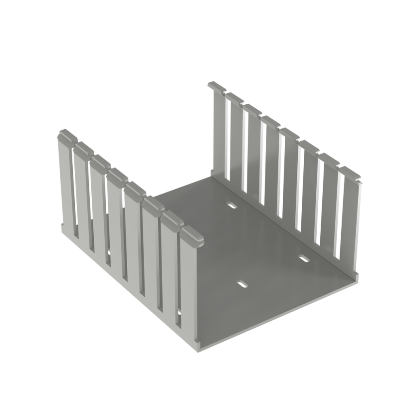 Panduit® Panduct® G6X4LG6 Type G Slotted Wall Wiring Duct, 0.31 in Wide Slot, 6 in W, Lead-Free PVC