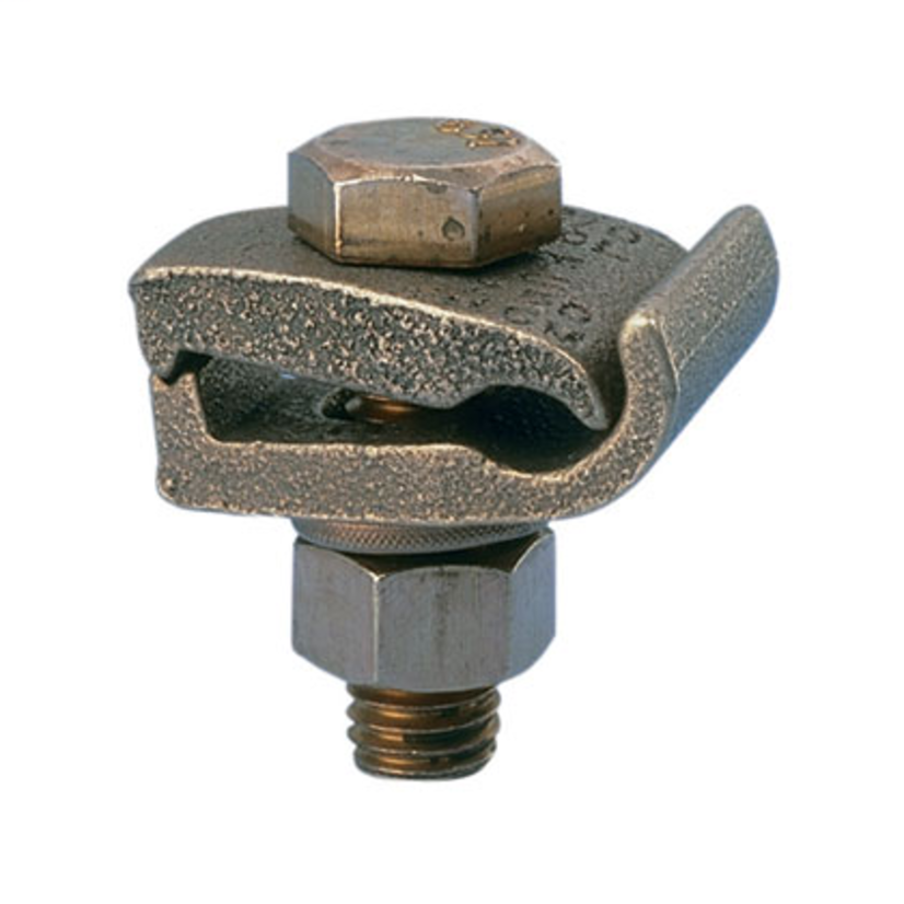 Panduit® StructuredGround™ GM-2-Q Grounding Clamp with Spacer, 4 to 2/0 AWG Conductor, Bronze/Silicon Bronze