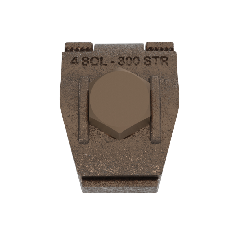 Panduit® StructuredGround™ GM-3-Q Grounding Clamp with Spacer, 2/0 AWG to 250 kcmil Conductor, Bronze/Silicon Bronze