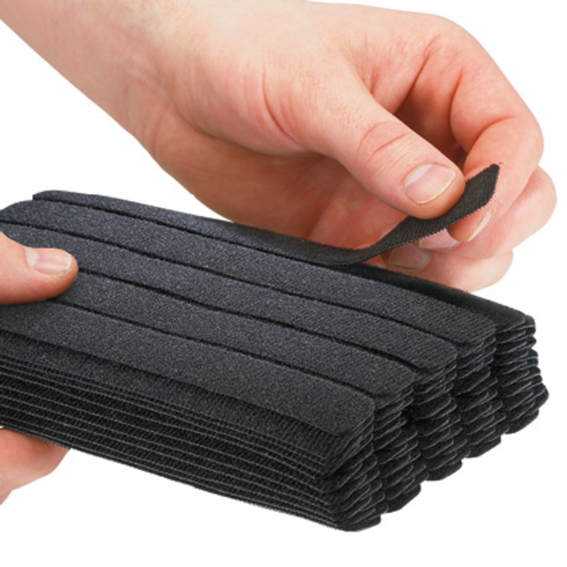 Panduit® Tak-Ty® HLB2S-C0 Brick Standard Strip Stacked Cable Tie, 7 in L x 3/4 in W x 2-1/2 in THK, Nylon/Polyethylene, Black