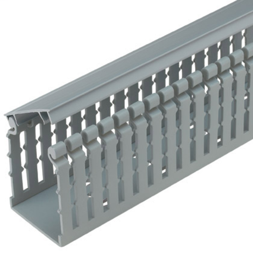 Panduit Panduct HN2X2LG6 Type HN Wiring Duct, 0.2 in Narrow Slot Slot, 2.17 in W x 2 in D, PVC