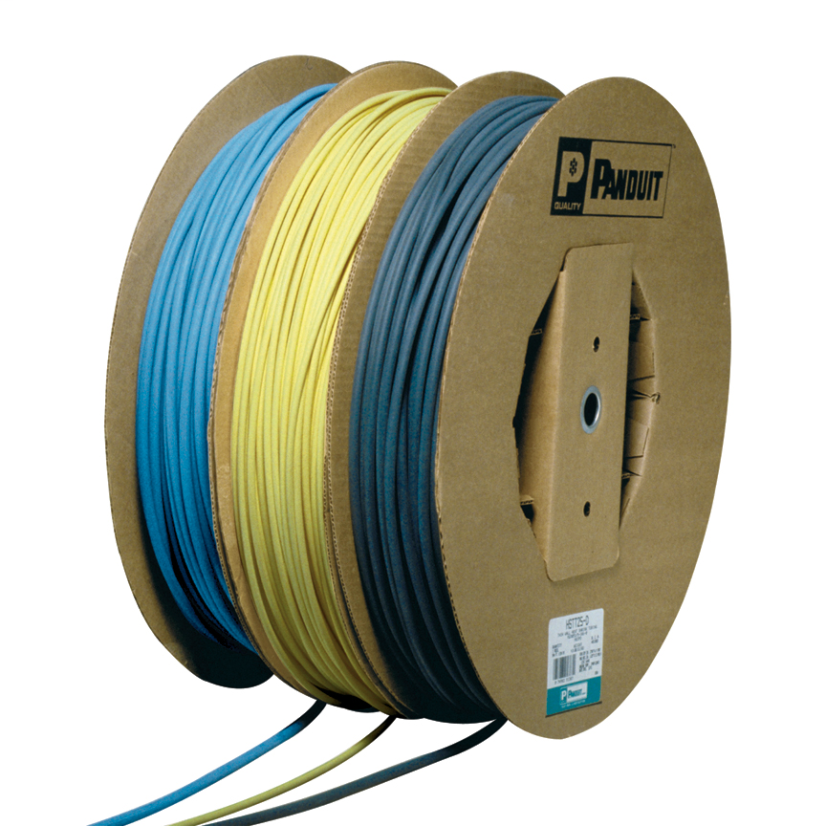 Panduit Dry-Shrink HSTT50-C6 Cross Linked Flame-Retardant Standard Heat Shrink Tubing, 1/2 in ID Expanded, 1/4 in ID Recovered, 0.025 in THK Wall Recovered, 100 ft L, Polyolefin, Blue