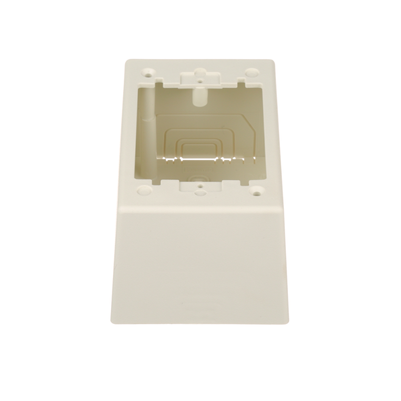 Panduit® Pan-Way™ JBP1DIW 1-Gang Deep Power Rated Outlet Box, 5.02 in L x 3.28 in W x 2-3/4 in H, PVC, Off-White