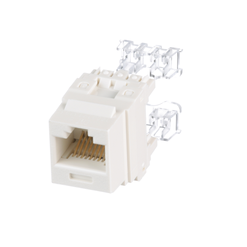 Panduit® NetKey™ NK688MIW 8-Position 8-Wire Cat 6 Punchdown Unshielded Keystone Jack Module, ABS/Polycarbonate, Off-White