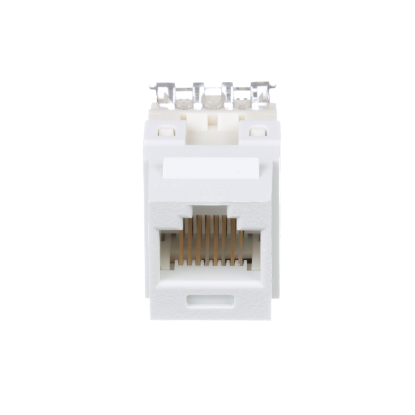 Panduit® NetKey™ NK688MWH-Q 8-Position 8-Wire Cat 6 Punchdown Unshielded Keystone Jack Module, ABS/Polycarbonate, White