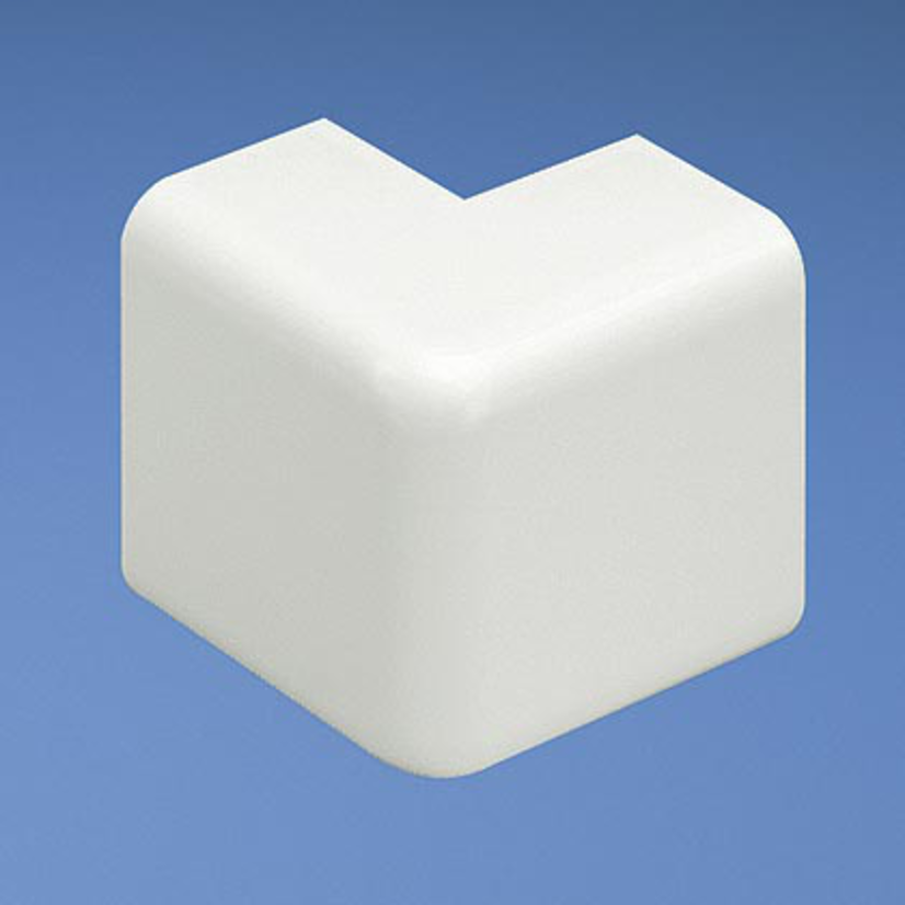 Panduit Pan-Way OCF5EI-E Low Voltage Outside Corner Fitting, For Use With Pan-Way LD5 Series Single Channel Non-Hinged Surface Raceway System, ABS/PVC