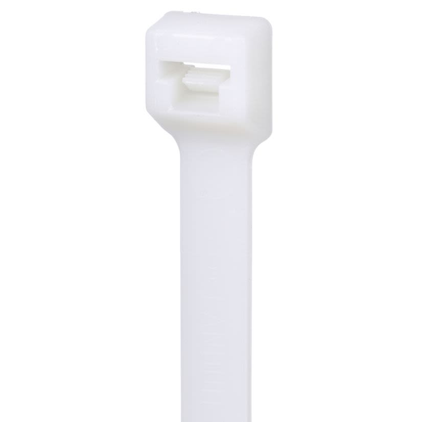 Panduit® Pan-Ty® PLT1M-MP Cross Section Plenum Rated Miniature Cable Tie, 3.9 in L x 0.1 in W x 0.04 in THK, Nylon 6.6