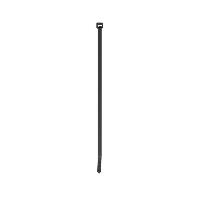 Panduit® Pan-Ty™ PLT3S-C30 Standard Cable Tie, 11-1/2 in L x 0.19 in W x 0.05 in THK, Nylon 6.6, Black