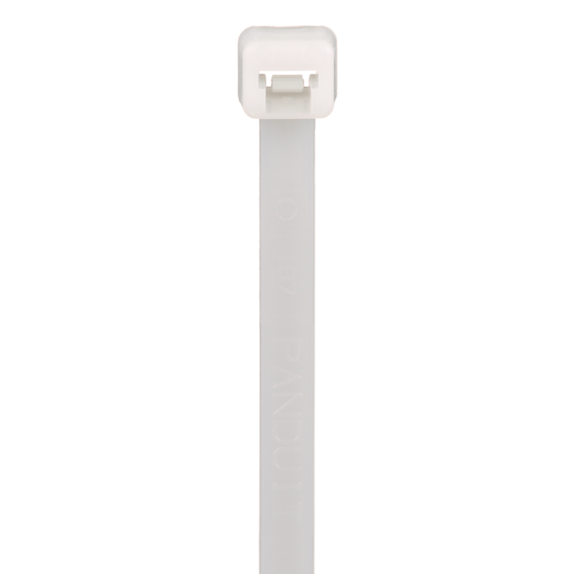 Panduit® Pan-Ty™ PLT4S-C Plenum Rated Standard Cable Tie, 14-1/2 in L x 0.19 in W x 0.05 in THK, Nylon 6.6, Natural