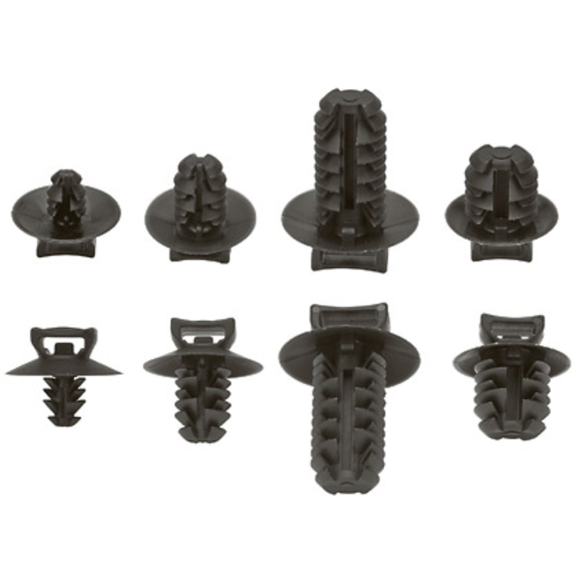 Panduit® PUM-071-M30 Through Hole Cable Tie Mount, Fir Tree Hole Mount, Nylon, Black