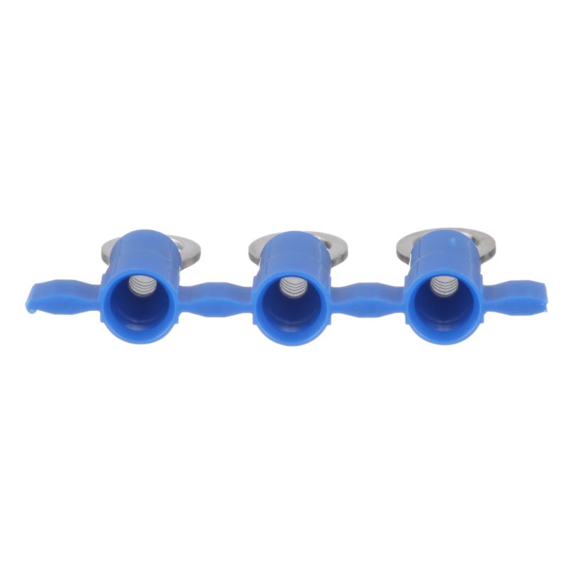Panduit® Pan-Term™ Reel Smart™ PV14-10RB-3K PV-RB Insulated Ring Terminal, 16 to 14 AWG Conductor, 0.86 in L, Insulation Support Barrel, Copper, Blue