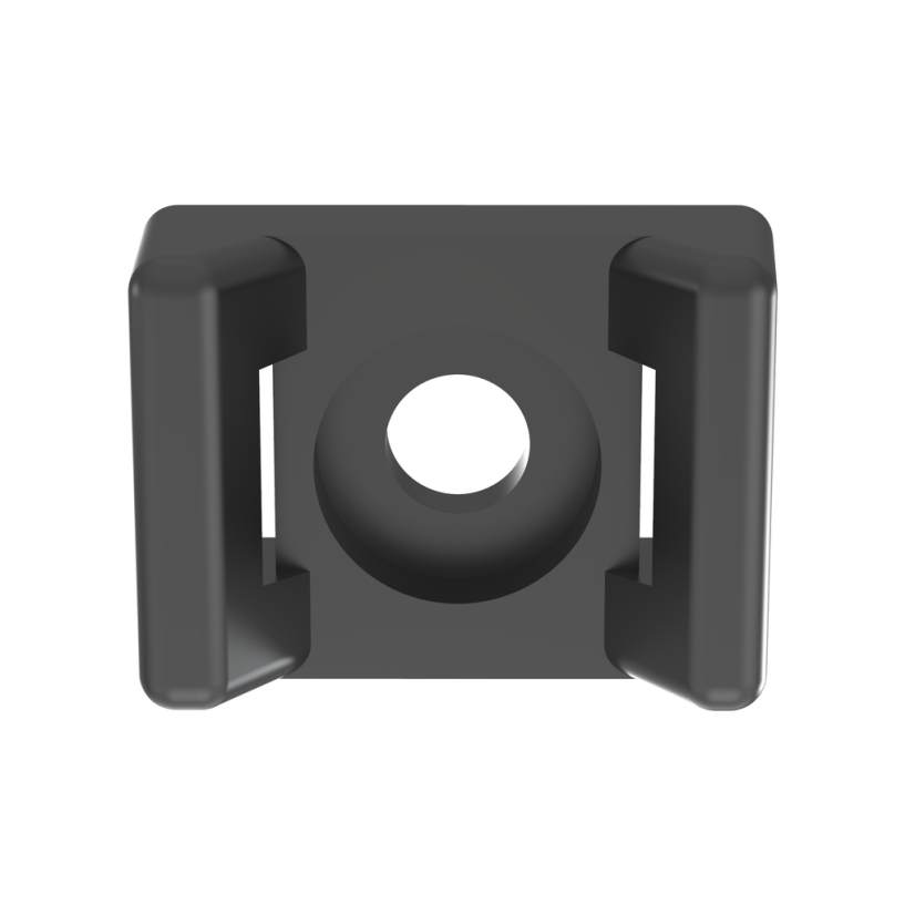 Panduit® TM3S10-M0 Cable Tie Mount, Threaded Mount, Nylon, Black