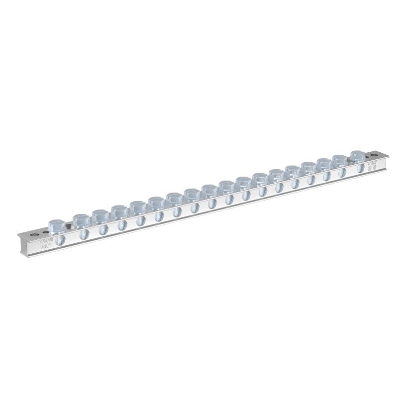 Panduit® StructuredGround™ UGB2/0-414-18 Universal Grounding Busbar, 11.64 in L x 0.62 in W x 0.48 in H