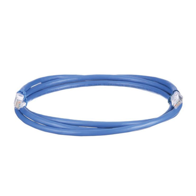 Panduit UTP6AX10BU UTP6AX 10Gig Unshielded Patch Cord, Cat 6A, 24 AWG Conductor Solid Copper Conductor, RJ45 Modular Plug Connector, 10 ft L Cord