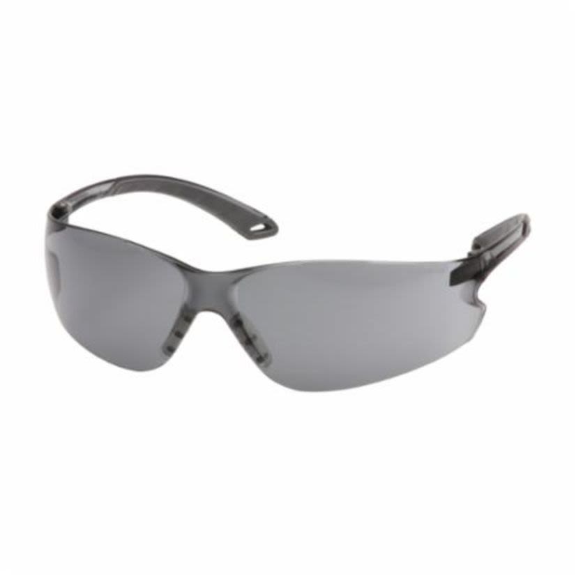 Pyramex® IOnix™ S5820S Lightweight Safety Eyewear, Anti-Scratch, Gray Lens, Frameless Frame, Polycarbonate Frame, Polycarbonate Lens, ANSI Z87.1, AS/NZS 1337, CAN/CSA Z94.3-07, CE EN166, MIL-PRF 32432
