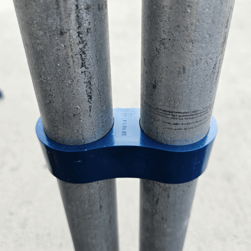 Rack-A-Tiers 35100.RCS Slammers - 1 inch Blue Rigid Conduit Spacer