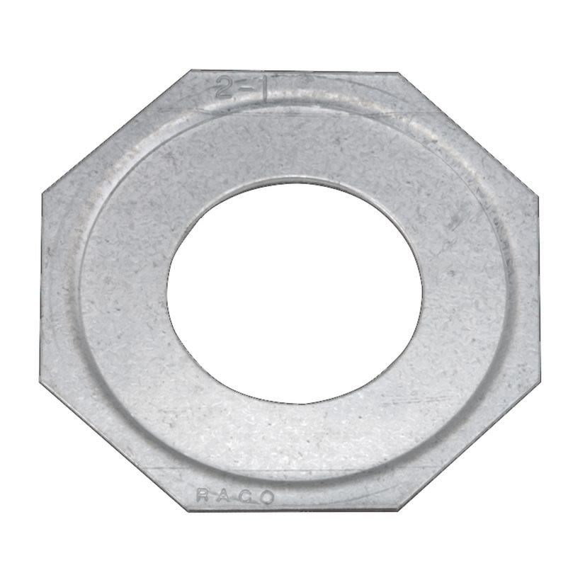 RACO 1377 Reducing Conduit Washer, 2 x 1 in, For Use With EMT Conduit, Steel, Electro-Plated Zinc