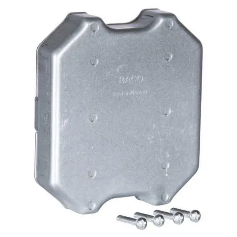 Hubbell RACO 702AJT 2-GANG PROTECTOR PLATE - 3/4 RAISED