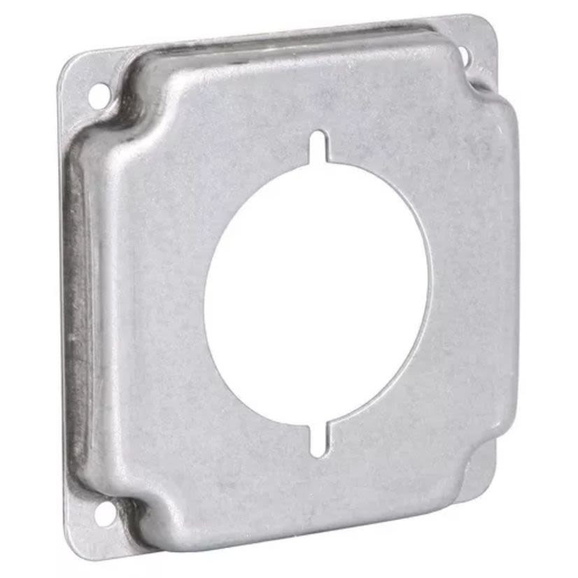 RACO 810C Recessed Standard Exposed Work Cover, 9-1/2 in L 4-1/8 in W, Receptacle Cover, Steel
