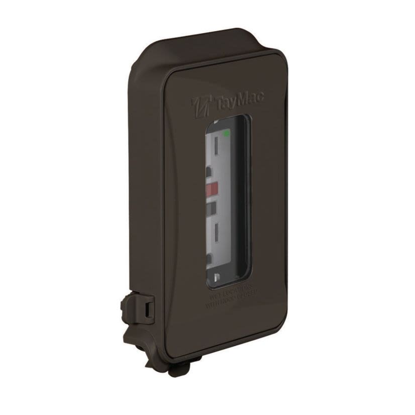 Hubbell TAYMAC ML450Z Expandable Flat Weatherproof While-In-Use Box Cover, 1-1/4 in L x 4.02 in W x 1 to 3 in D, Polycarbonate