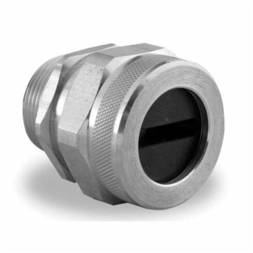 Remke Tuff-Seal™ RSF-3002 Festoon Straight Cord Grip Connector, 1 in Trade, 1 Conductor, 3/4 x 1/4 in Cable Openings, Aluminum