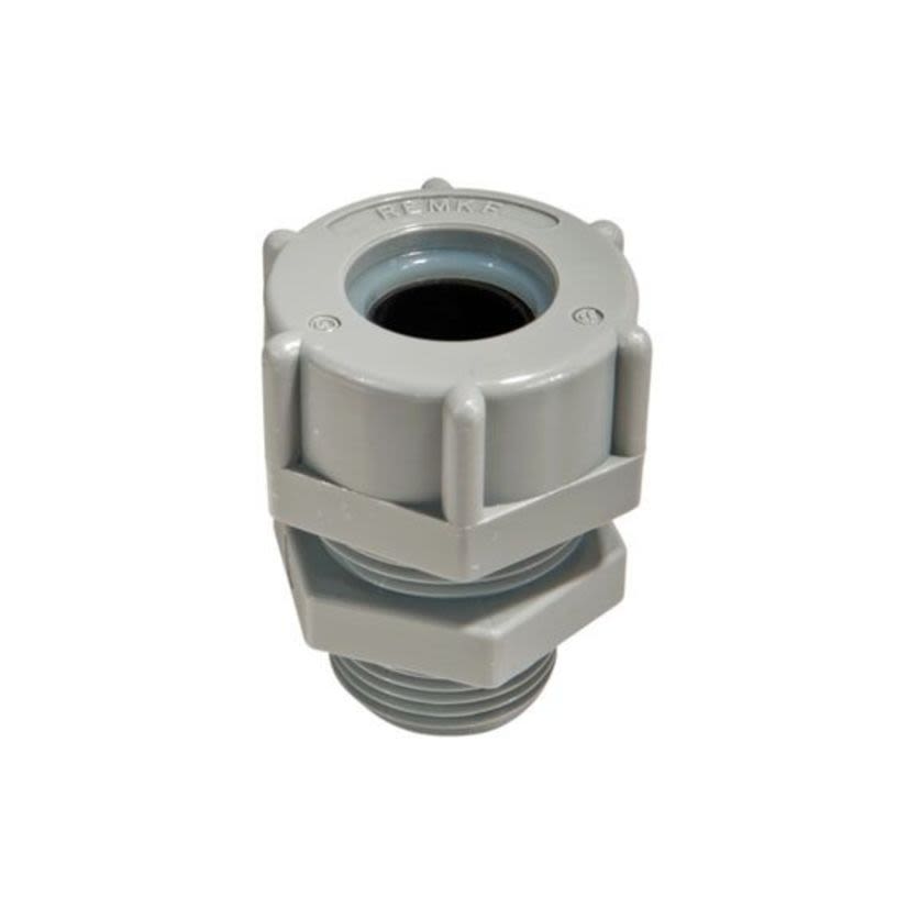 Remke Tuff-Seal™ RSP-110 Straight Cord Grip Connector, 1/2 in Trade, 0.562 to 0.625 in Cable Openings, Nylon