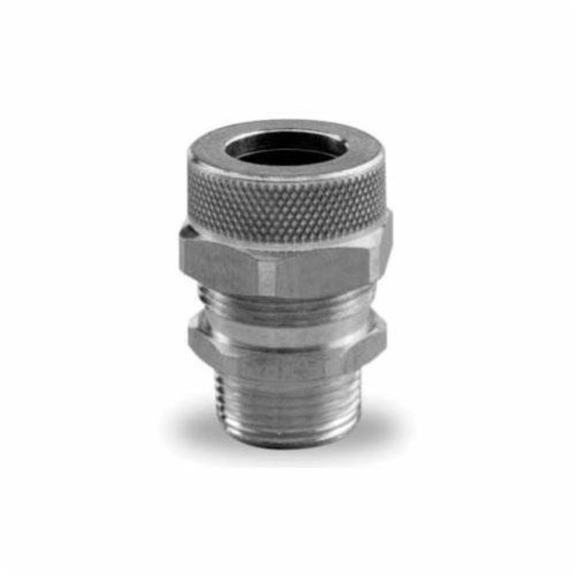 Remke Tuff-Seal™ RSR-210 Straight Cord Grip Connector, 3/4 in Trade, 0.562 to 0.625 in Cable Openings, Aluminum