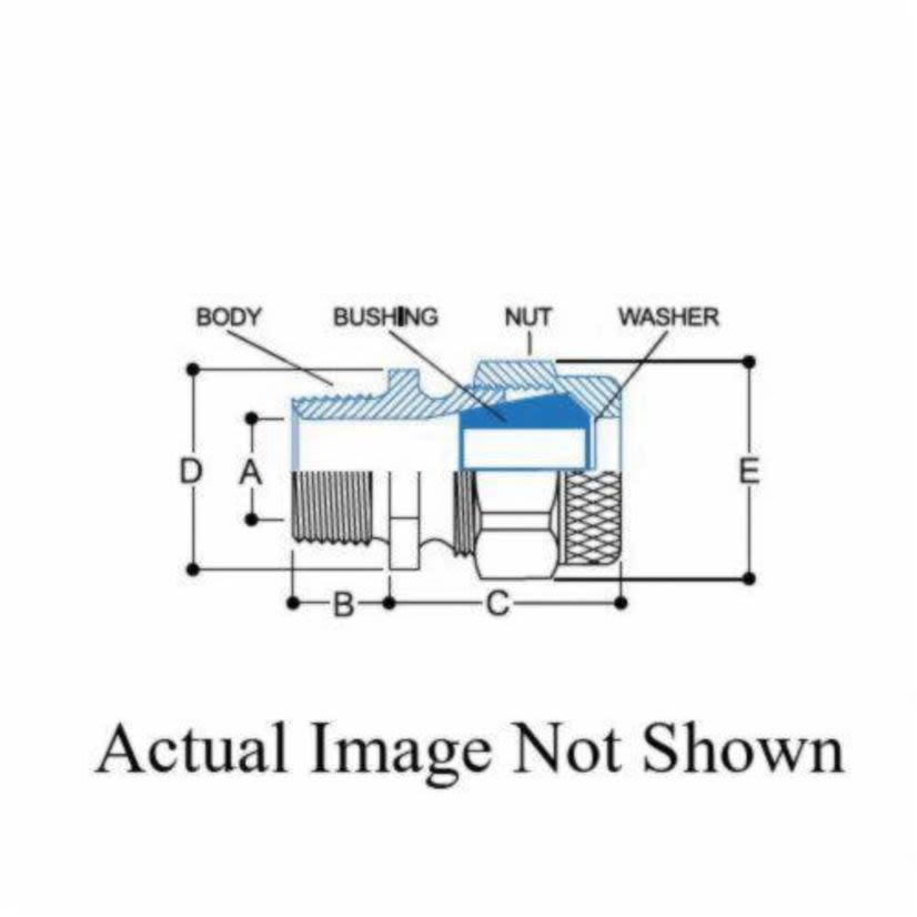 Remke Tuff-Seal™ RSR-300-W Less Bushing Straight Cord Grip Connector, 1 in Trade, 0.438 to 1 in Cable Openings, Aluminum, Aluminum