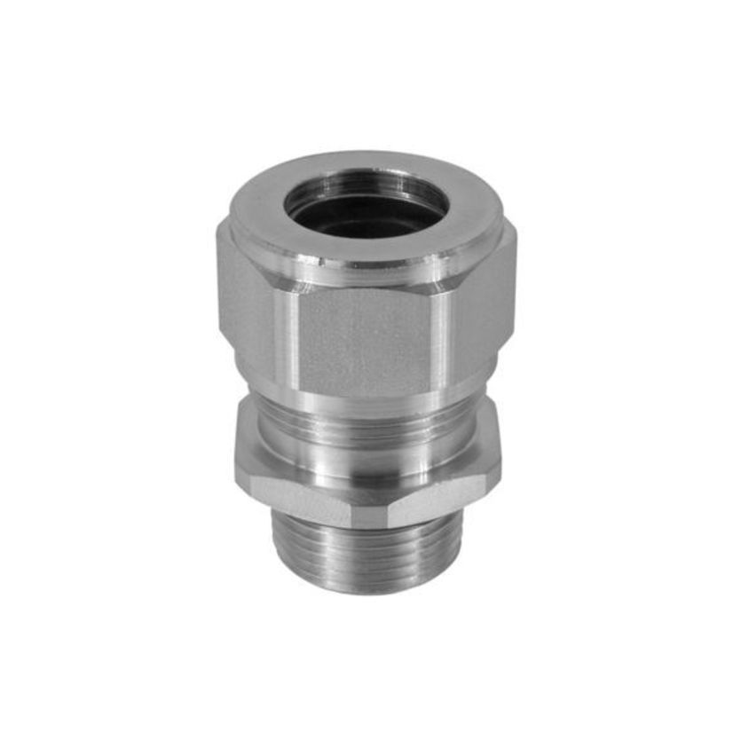 Remke Tuff-Seal RSSS-211 Form Size 3 Straight Cord Grip Connector, 3/4 in Trade, 0.568 to 0.688 in Cable Openings, Stainless Steel