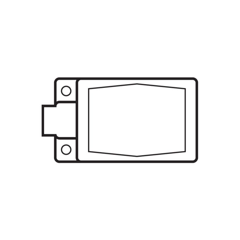 Robroy RedH2OT® PRFD1 FD Series Deep Conduit Device Box, 1/2 Inch Trade, 1 Gang, Steel, PVC Coated
