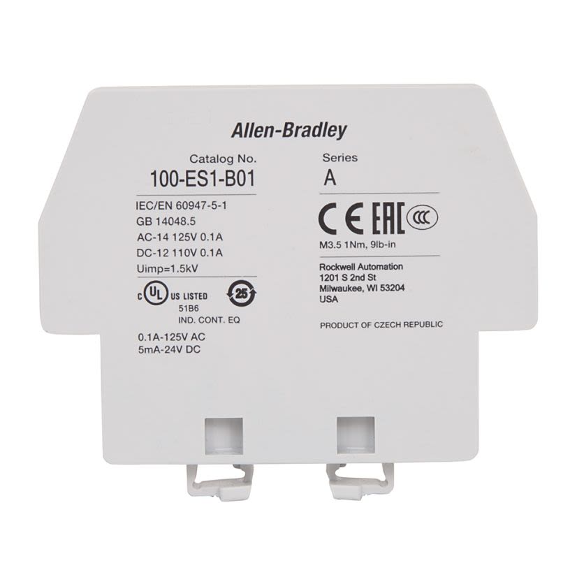 A-B Rockwell  100-ES1-11 Auxiliary Contact 1 No 1 NC