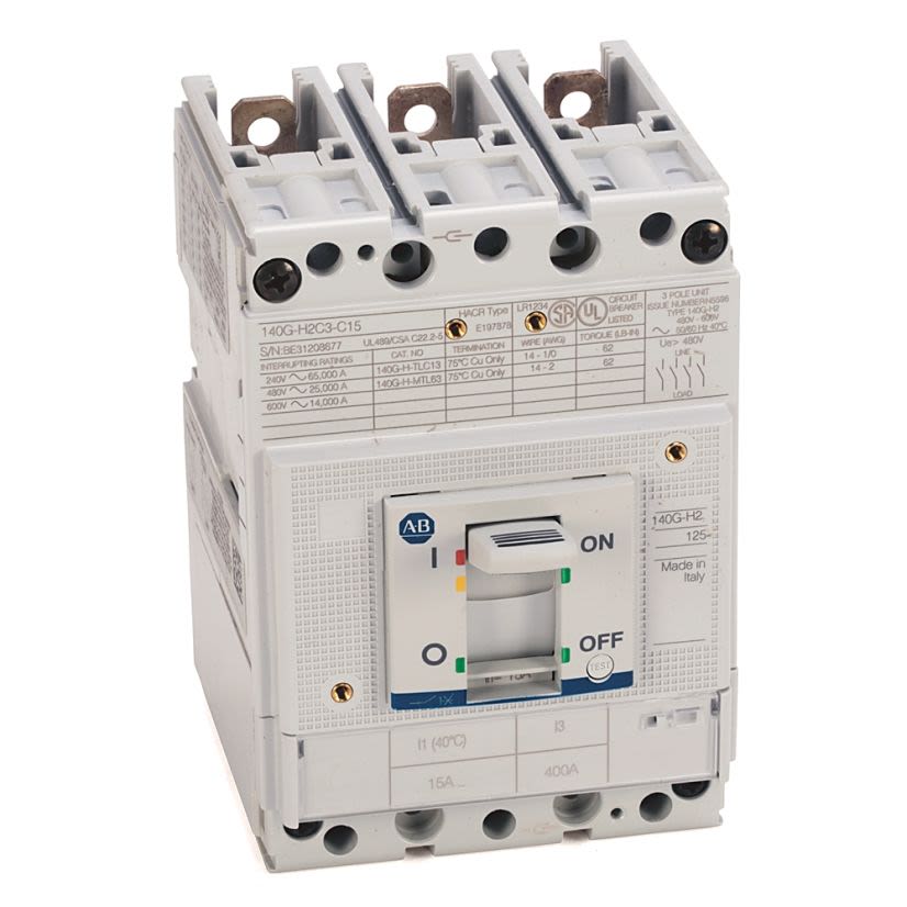 A-B Rockwell 140G-H2C3-C40 140G 125A Frame Molded Case Ckt-Bkr