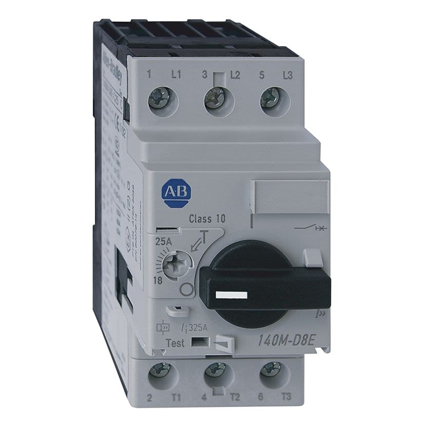 A-B Rockwell 140M-D8N-C25 Motor Circuit Protector Circuit Breaker, 25A, High Performance **DISCONTINUED-Converts to 140MT-D9N-C25**