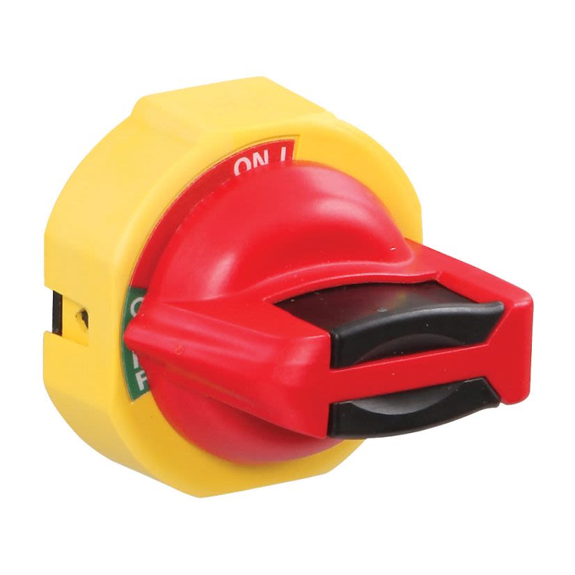 A-B Rockwell 140MT-SY Door Coupling Handle, Red/Yellow, S Handle **Converts to 140M-SY in the Discontinued M series**