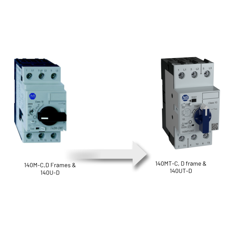 A-B Rockwell 140MT-C3E-A16 Motor Protection Circuit Breaker, 0.1-0.16A, Standard Performance **Converts to  140M-C2E-A16  140M-RC2E-A16 in the Discontinued M series