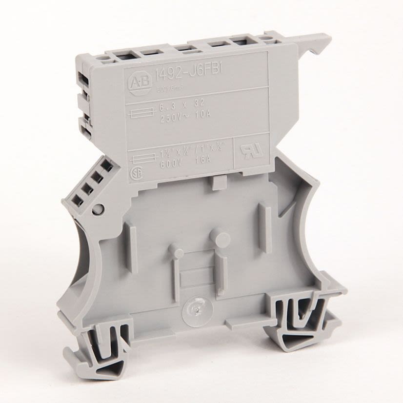 A-B Rockwell 1492-J6FB1 Fuse Terminal Block without LED