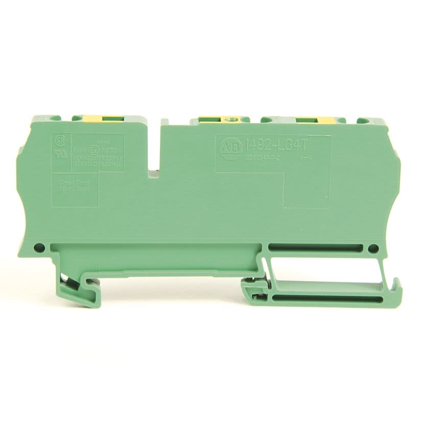 A-B Rockwell 1492-LG4Q IEC Term Blck 6.1x105x35.7mm Spr Clp