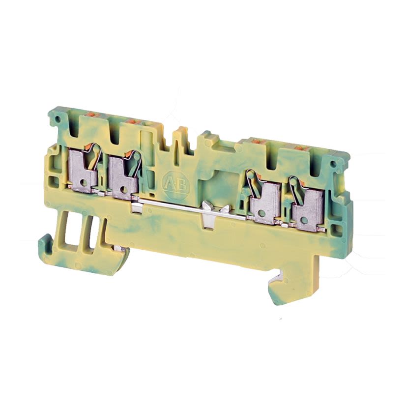A-B Rockwell  1492-PG2Q IEC Ground Push-In Terminal Block
