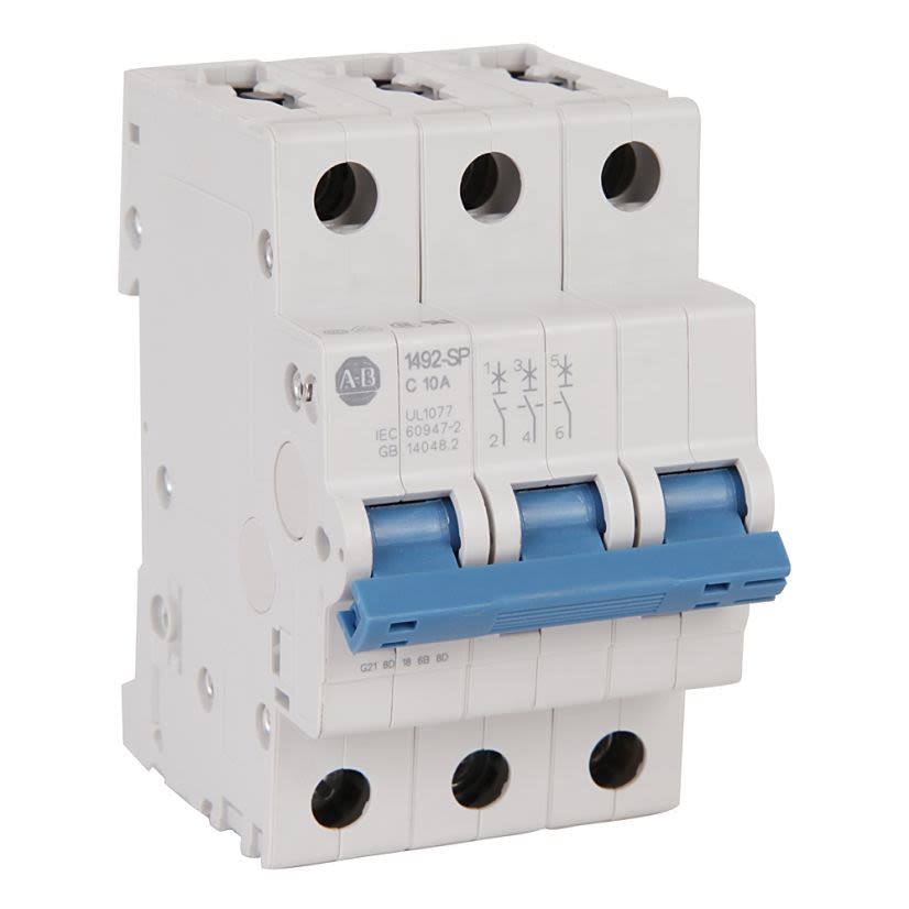 A-B Rockwell 1492-SPM3B060 MCB Supplementary Protector 6 A