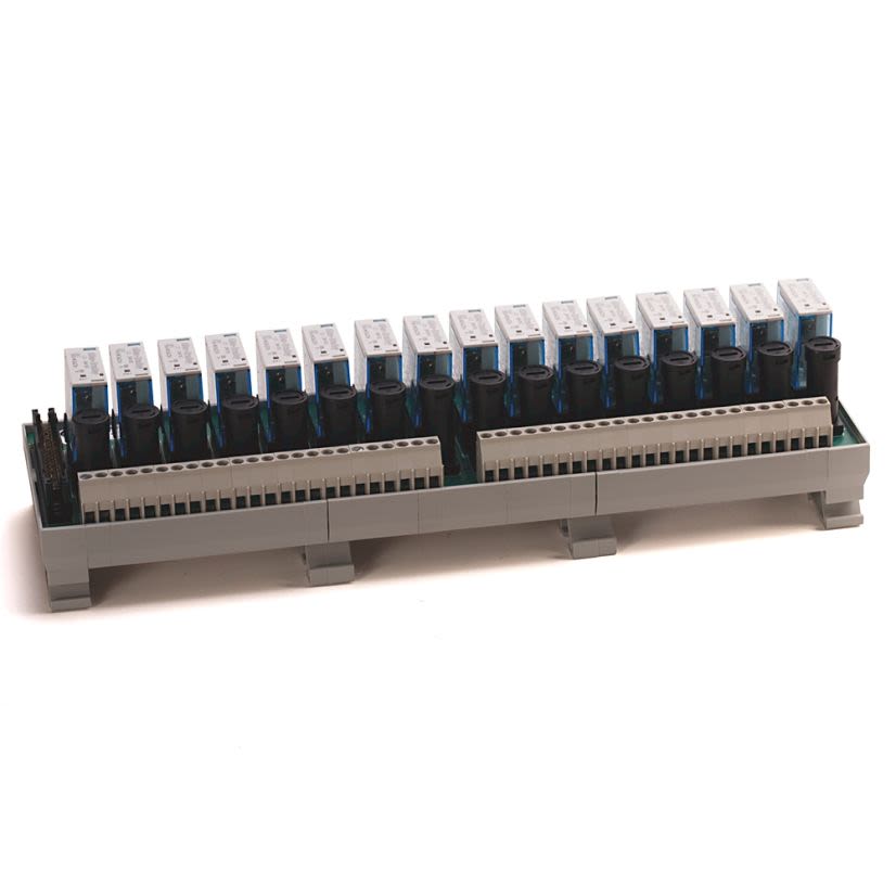 A-B Rockwell 1492-XIM24-16RF Expander Module / 16 Relays 24VDC Fused