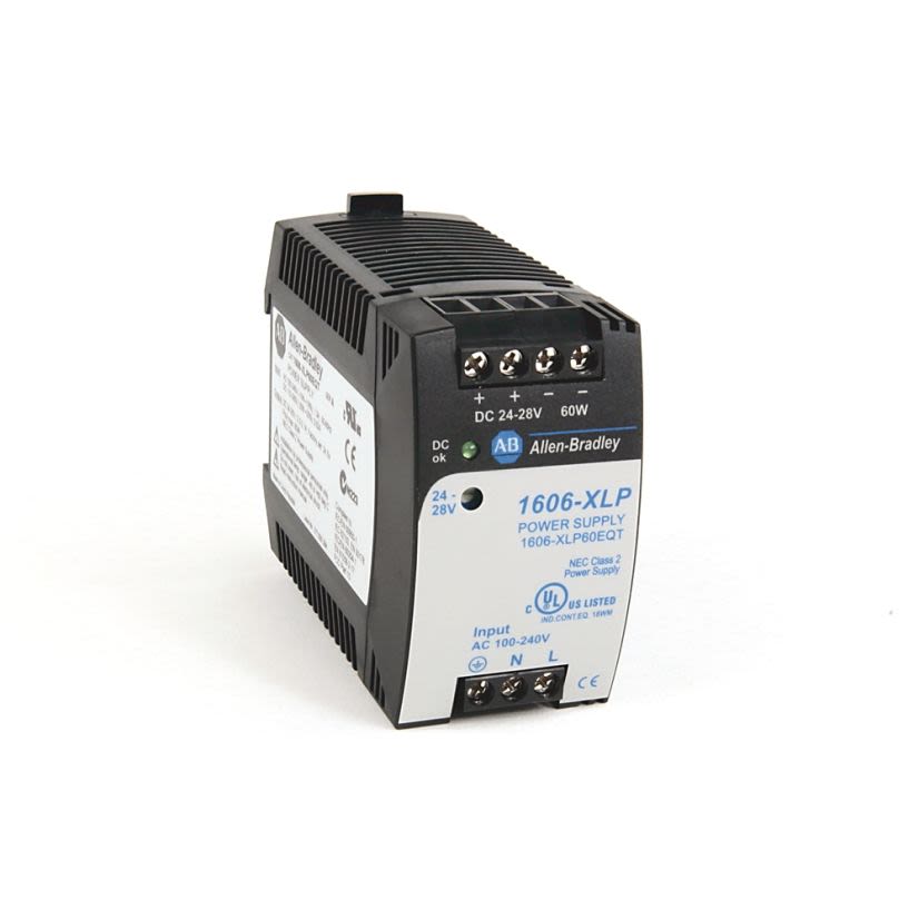A-B Rockwell 1606-XLP60EQT AC DC In 24 to 48VDC Out 60W Low Temp PS