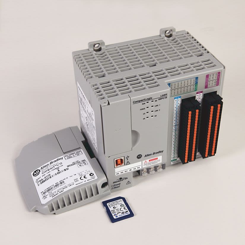 A-B Rockwell 1769-L24ER-QBFC1B CompactLogix 750KB DI/O AI/O Controller