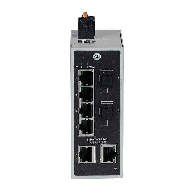 A-B Rockwell Automation 1783-USP2S6T Stratix 2100 Unmanaged Ethernet Switch