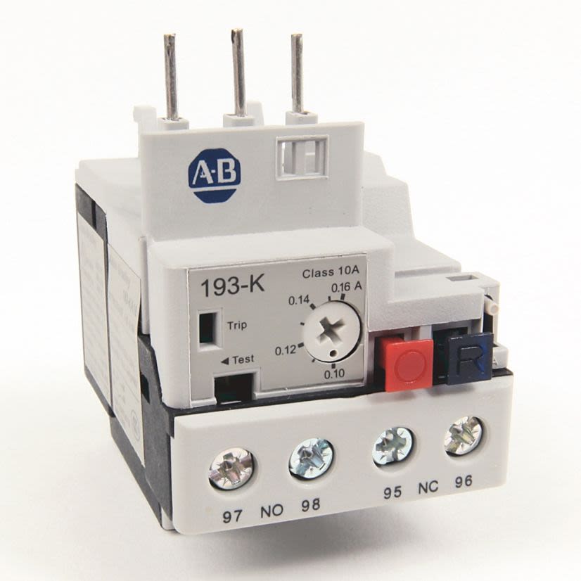 A-B Rockwell 193-KA16 0.10-.16 A IEC Bimetallic Overload Relay