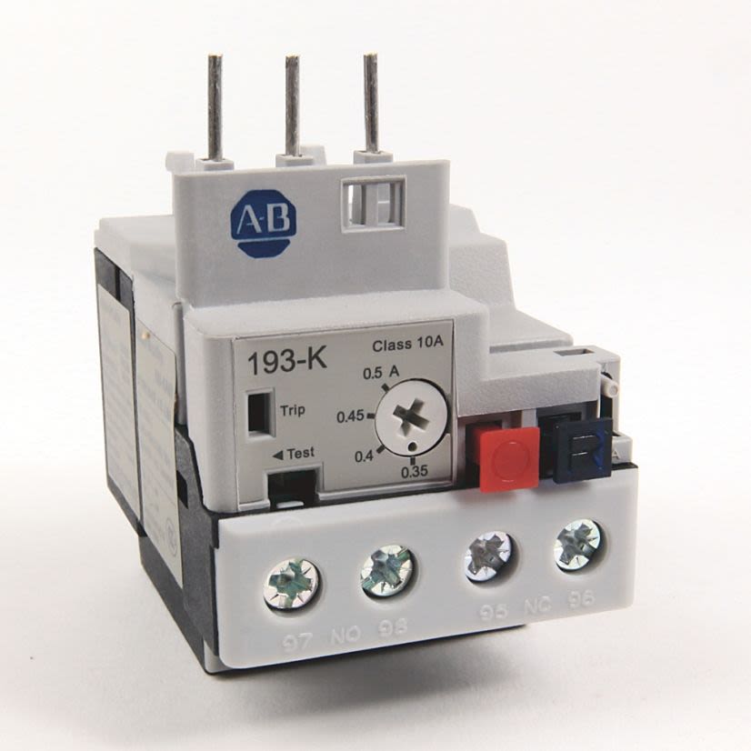A-B Rockwell 193-KA50 0.35-.50 A IEC Bimetallic Overload Relay